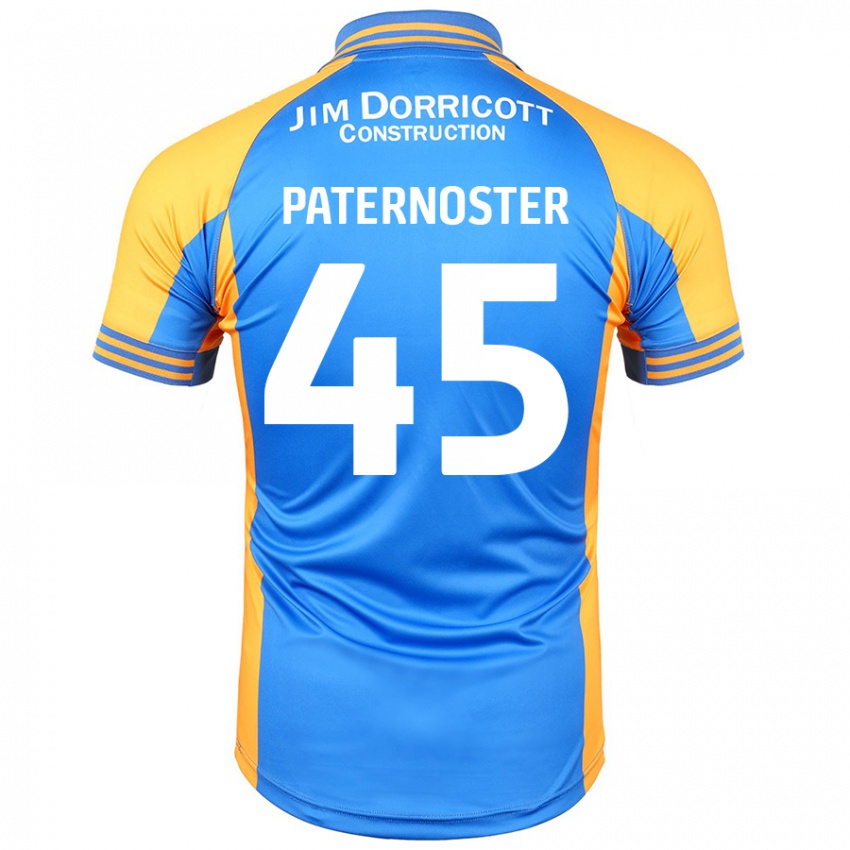 Niño Camiseta Vladimir Paternoster #45 Azul Ámbar 1ª Equipación 2024/25 La Camisa Perú