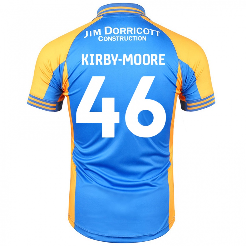 Niño Camiseta Harvey Kirby-Moore #46 Azul Ámbar 1ª Equipación 2024/25 La Camisa Perú