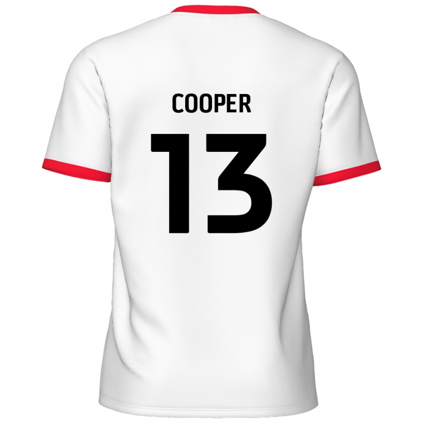 Niño Camiseta Murphy Cooper #13 Blanco Rojo 1ª Equipación 2024/25 La Camisa Perú