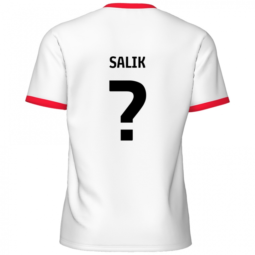 Niño Camiseta Tanil Salik #0 Blanco Rojo 1ª Equipación 2024/25 La Camisa Perú