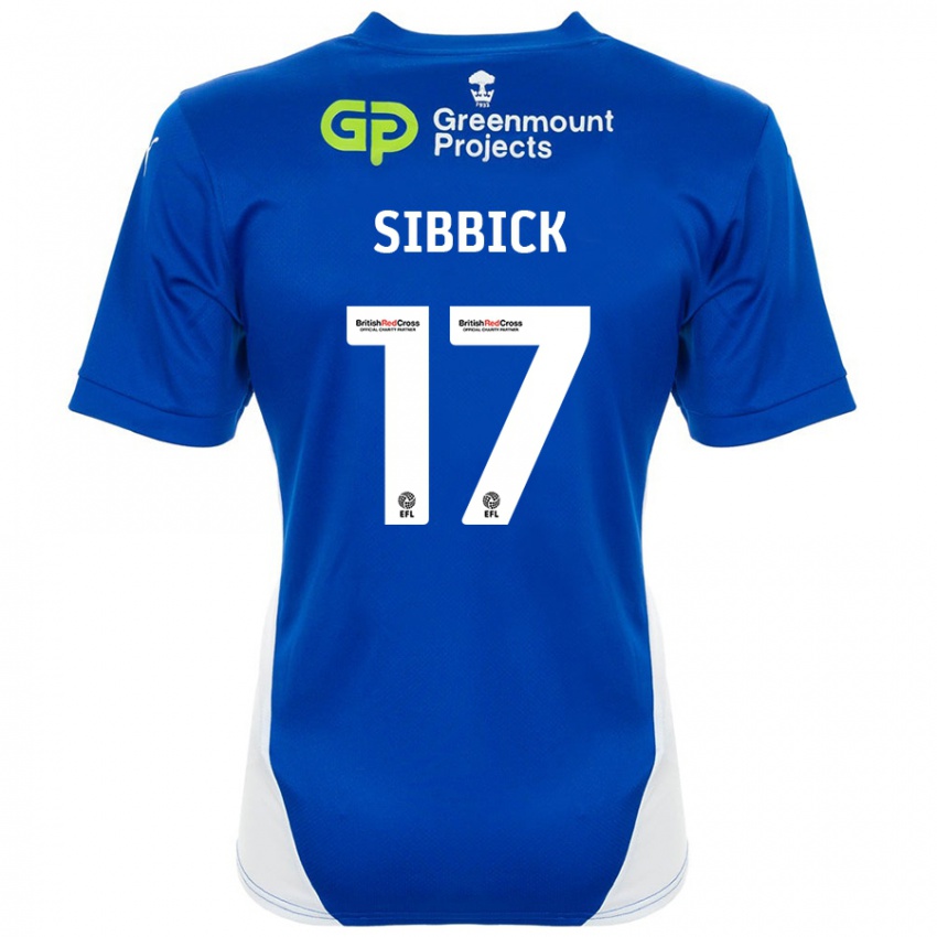 Niño Camiseta Toby Sibbick #17 Azul Blanco 1ª Equipación 2024/25 La Camisa Perú