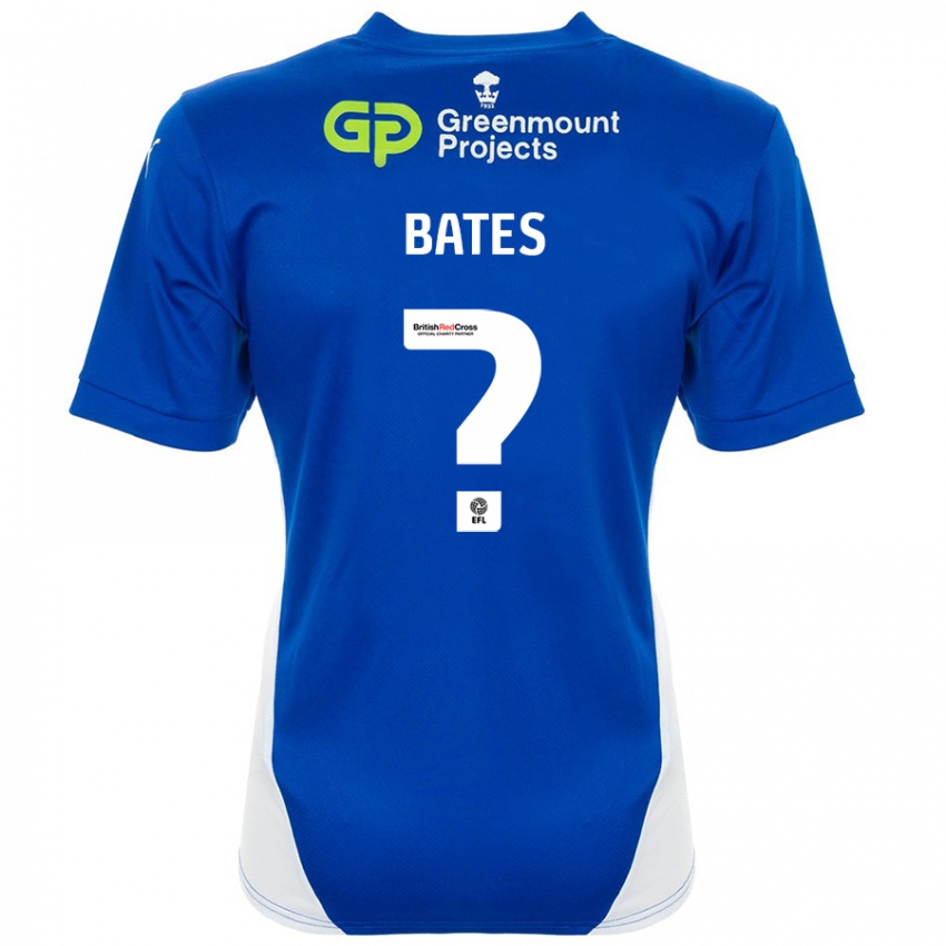 Niño Camiseta Jack Bates #0 Azul Blanco 1ª Equipación 2024/25 La Camisa Perú