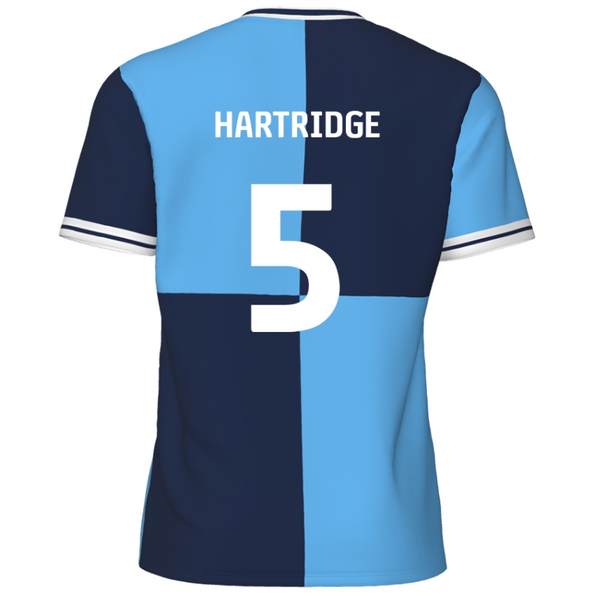 Niño Camiseta Alex Hartridge #5 Azul Cielo Azul Oscuro 1ª Equipación 2024/25 La Camisa Perú