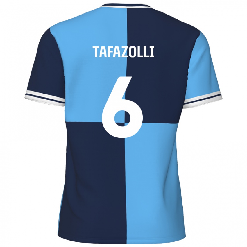 Niño Camiseta Ryan Tafazolli #6 Azul Cielo Azul Oscuro 1ª Equipación 2024/25 La Camisa Perú