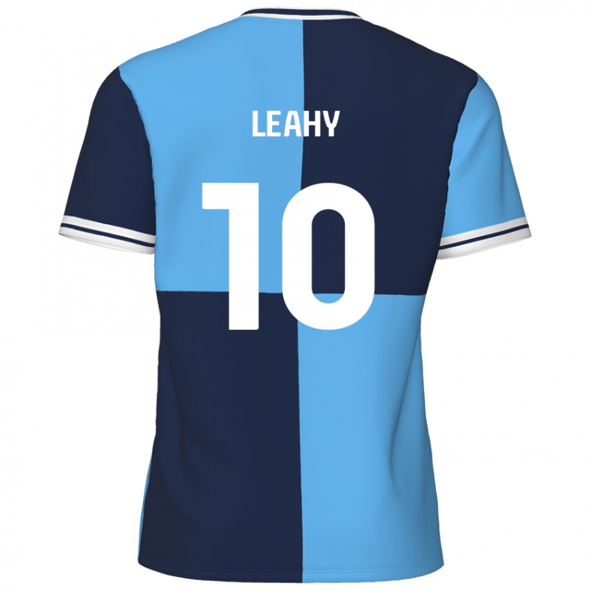 Niño Camiseta Luke Leahy #10 Azul Cielo Azul Oscuro 1ª Equipación 2024/25 La Camisa Perú