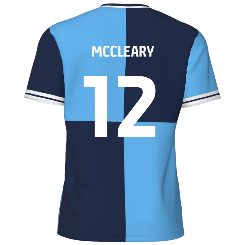 Niño Camiseta Garath Mccleary #12 Azul Cielo Azul Oscuro 1ª Equipación 2024/25 La Camisa Perú