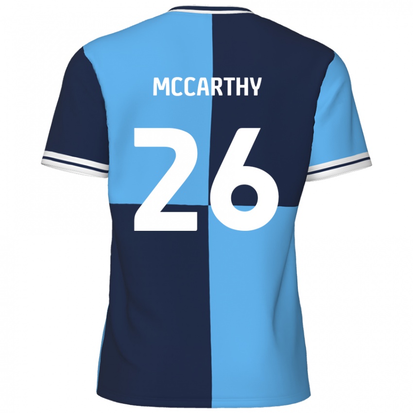 Niño Camiseta Jason Mccarthy #26 Azul Cielo Azul Oscuro 1ª Equipación 2024/25 La Camisa Perú