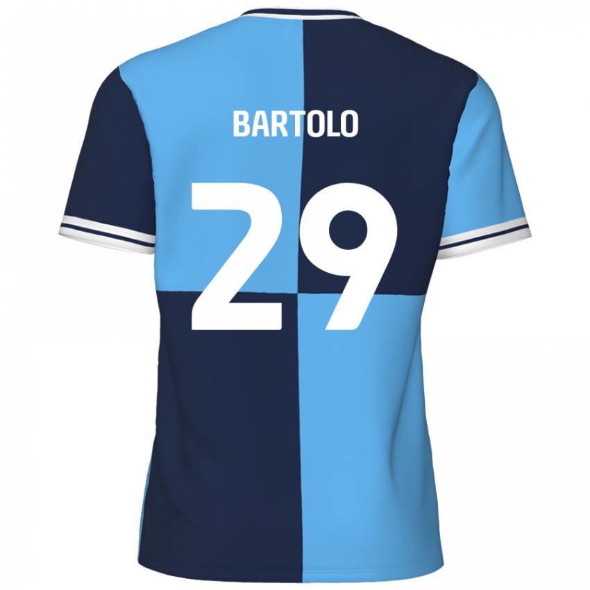 Niño Camiseta Jaiden Bartolo #29 Azul Cielo Azul Oscuro 1ª Equipación 2024/25 La Camisa Perú