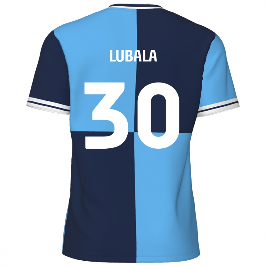 Niño Camiseta Bez Lubala #30 Azul Cielo Azul Oscuro 1ª Equipación 2024/25 La Camisa Perú