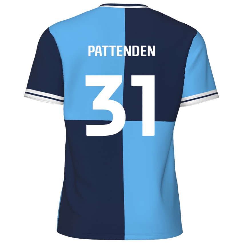 Niño Camiseta Jasper Pattenden #31 Azul Cielo Azul Oscuro 1ª Equipación 2024/25 La Camisa Perú