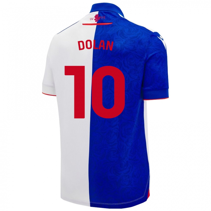 Niño Camiseta Tyrhys Dolan #10 Azul Cielo Blanco 1ª Equipación 2024/25 La Camisa Perú