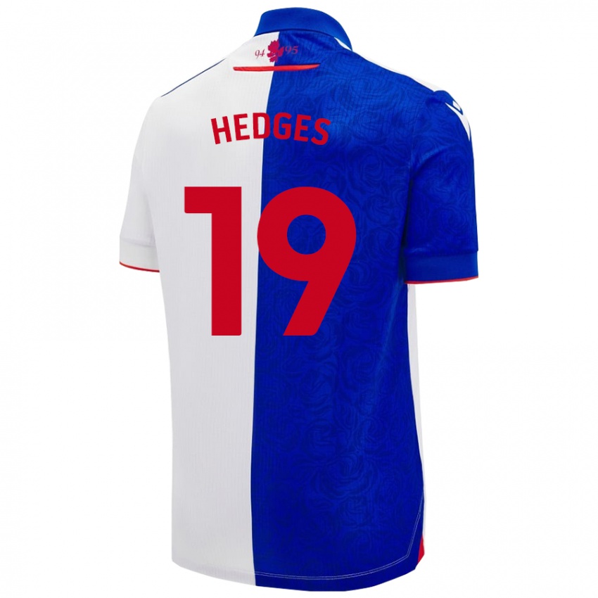 Niño Camiseta Ryan Hedges #19 Azul Cielo Blanco 1ª Equipación 2024/25 La Camisa Perú