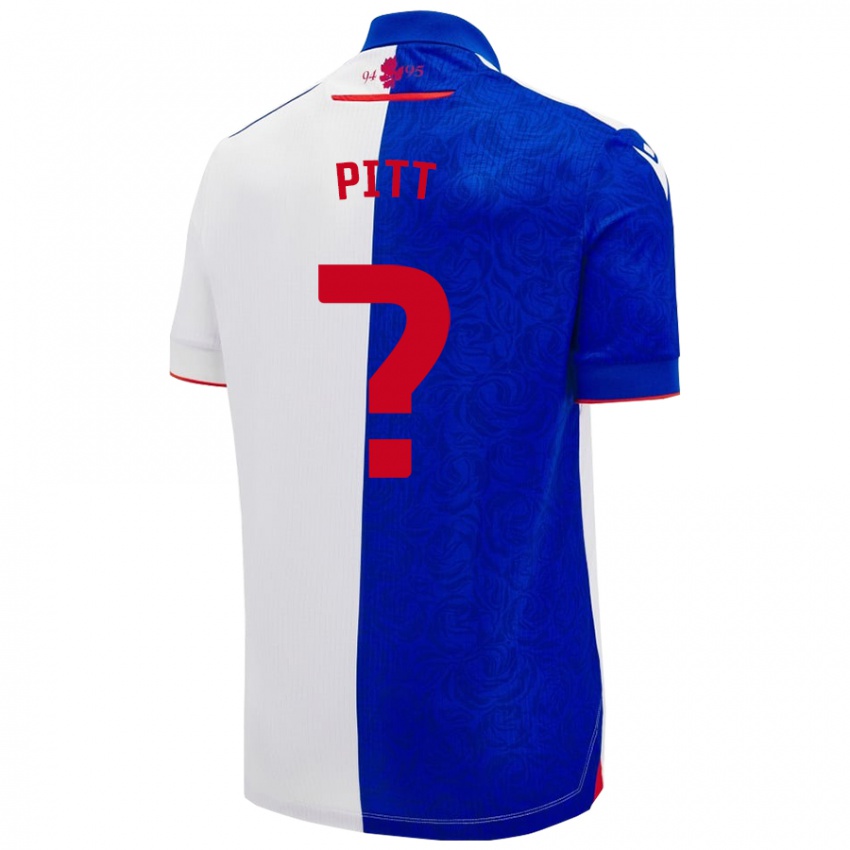 Niño Camiseta Theo Pitt #0 Azul Cielo Blanco 1ª Equipación 2024/25 La Camisa Perú