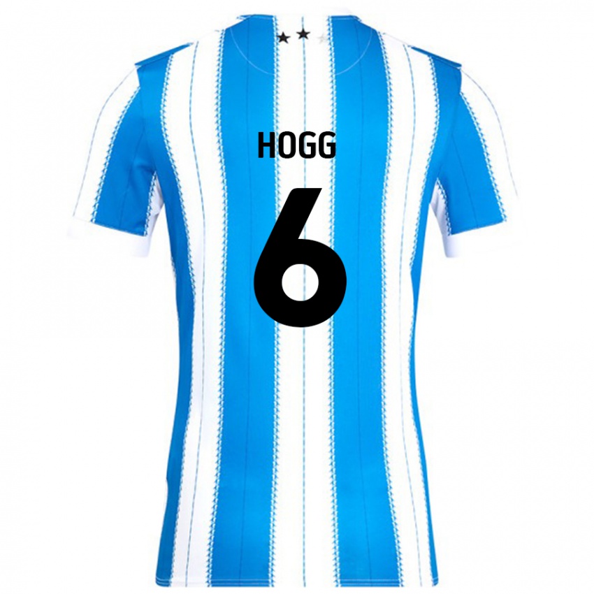 Niño Camiseta Jonathan Hogg #6 Azul Blanco 1ª Equipación 2024/25 La Camisa Perú