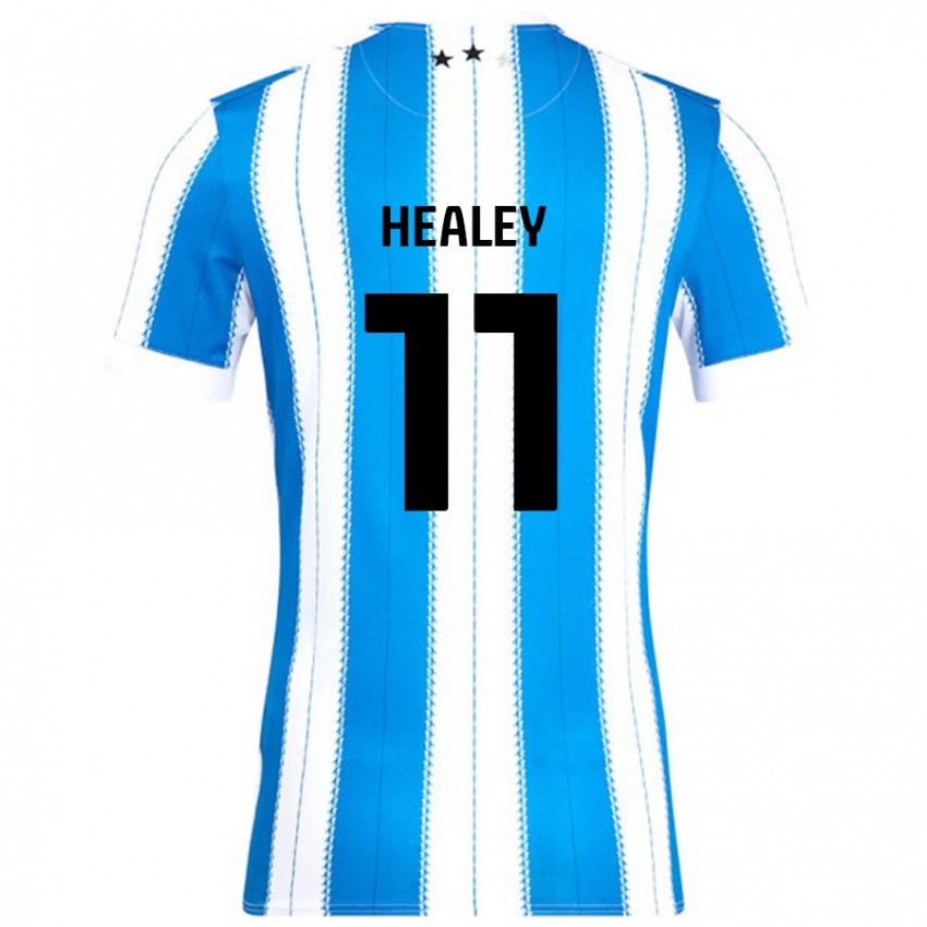 Niño Camiseta Rhys Healey #11 Azul Blanco 1ª Equipación 2024/25 La Camisa Perú