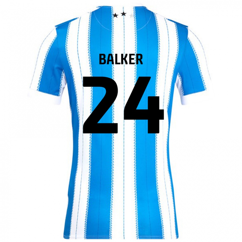 Niño Camiseta Radinio Balker #24 Azul Blanco 1ª Equipación 2024/25 La Camisa Perú