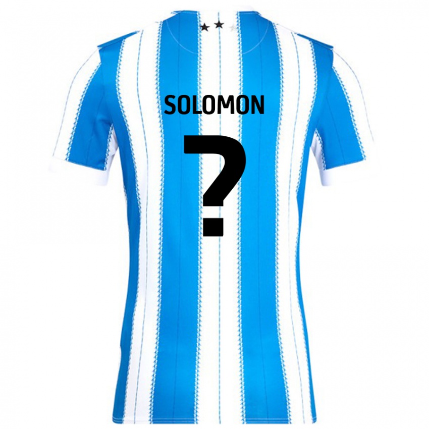 Niño Camiseta Eko Solomon #0 Azul Blanco 1ª Equipación 2024/25 La Camisa Perú