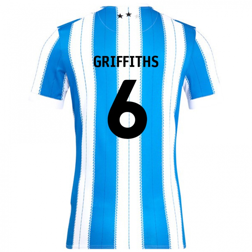 Niño Camiseta Lauren Griffiths #6 Azul Blanco 1ª Equipación 2024/25 La Camisa Perú