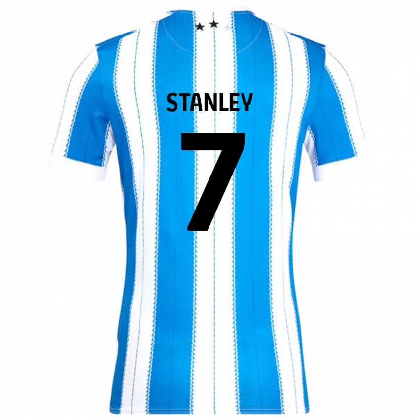 Niño Camiseta Katie Stanley #7 Azul Blanco 1ª Equipación 2024/25 La Camisa Perú