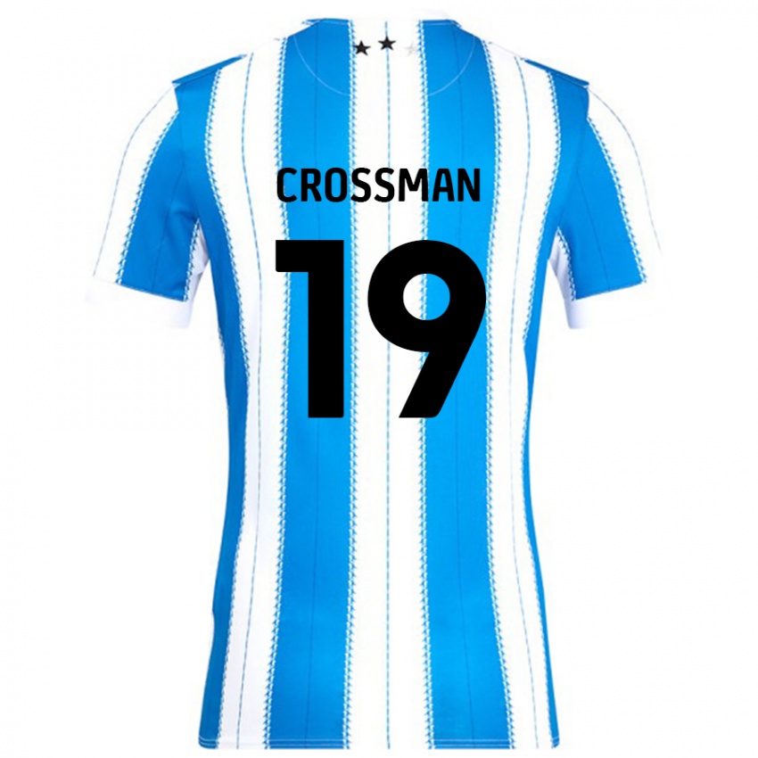 Niño Camiseta Paige Crossman #19 Azul Blanco 1ª Equipación 2024/25 La Camisa Perú