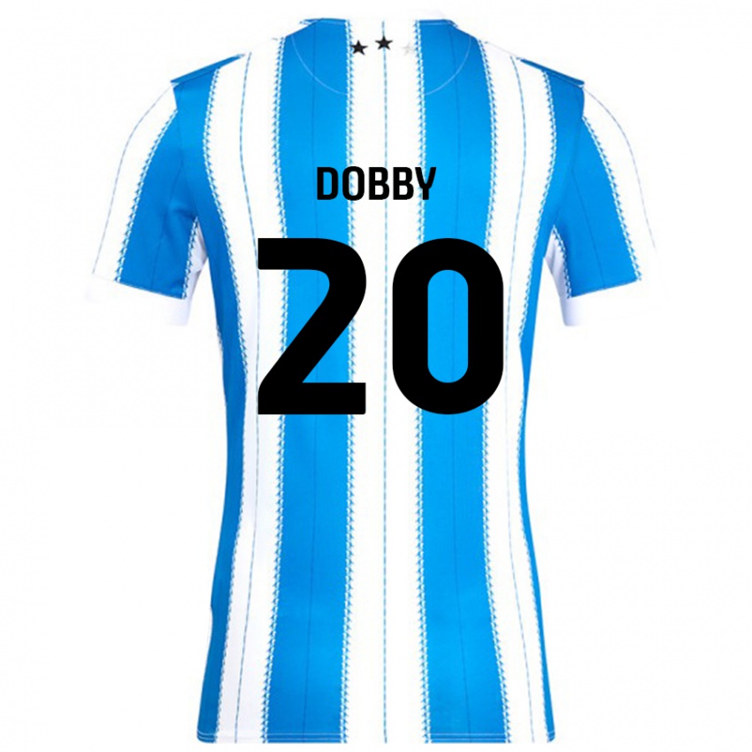 Niño Camiseta Sarah Dobby #20 Azul Blanco 1ª Equipación 2024/25 La Camisa Perú