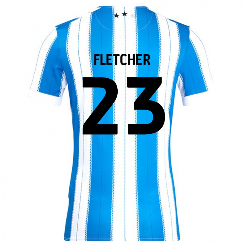 Niño Camiseta Serena Fletcher #23 Azul Blanco 1ª Equipación 2024/25 La Camisa Perú