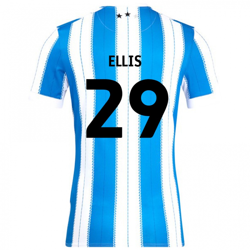 Niño Camiseta Molly Ellis #29 Azul Blanco 1ª Equipación 2024/25 La Camisa Perú