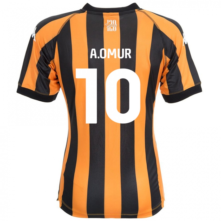 Niño Camiseta Abdülkadir Ömür #10 Negro Ámbar 1ª Equipación 2024/25 La Camisa Perú