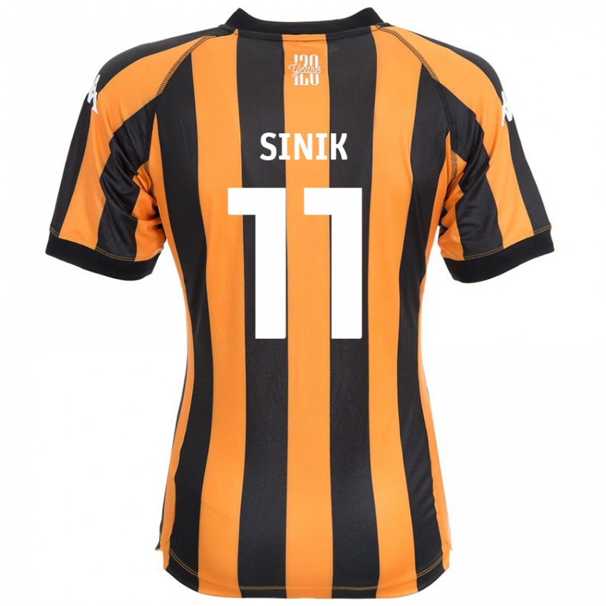 Niño Camiseta Doğukan Sinik #11 Negro Ámbar 1ª Equipación 2024/25 La Camisa Perú