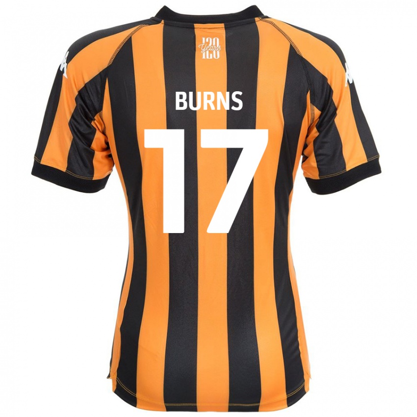 Niño Camiseta Finley Burns #17 Negro Ámbar 1ª Equipación 2024/25 La Camisa Perú