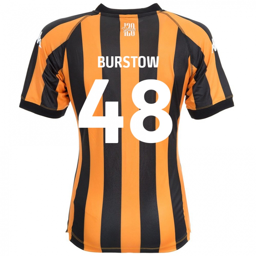 Niño Camiseta Mason Burstow #48 Negro Ámbar 1ª Equipación 2024/25 La Camisa Perú