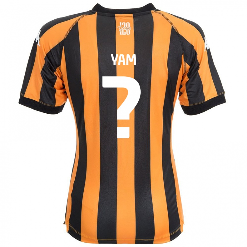 Niño Camiseta Callum Yam #0 Negro Ámbar 1ª Equipación 2024/25 La Camisa Perú