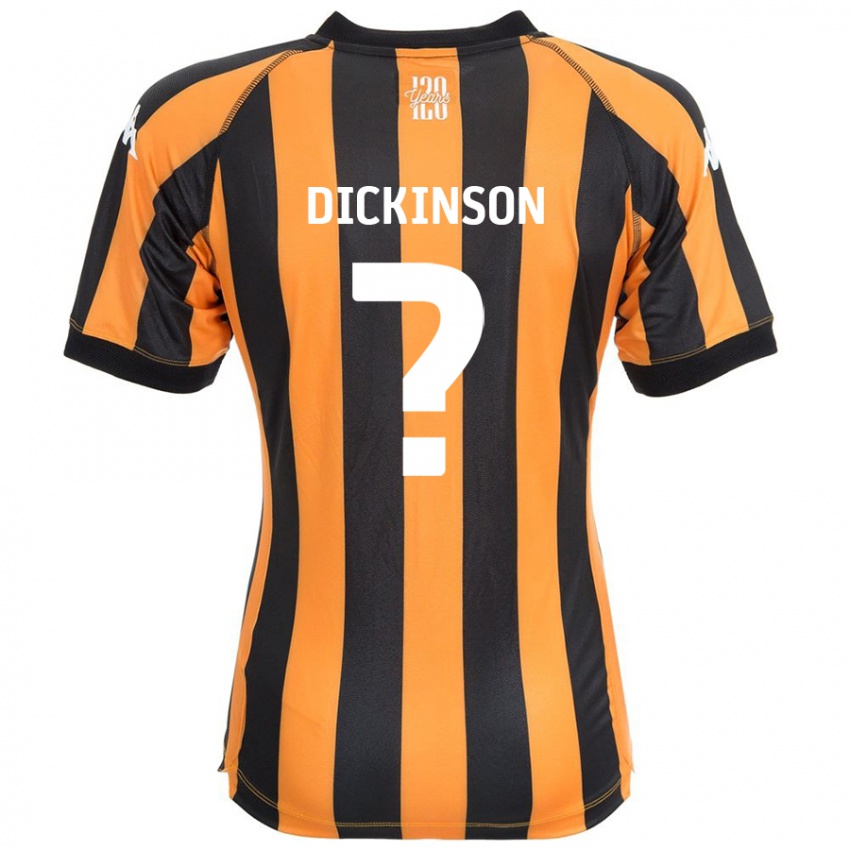 Niño Camiseta George Dickinson #0 Negro Ámbar 1ª Equipación 2024/25 La Camisa Perú