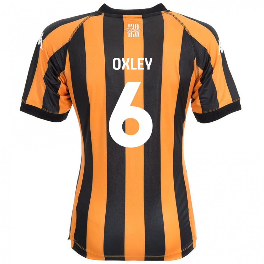 Niño Camiseta Tilly Oxley #6 Negro Ámbar 1ª Equipación 2024/25 La Camisa Perú