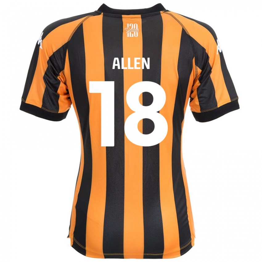 Niño Camiseta Aaliyah Allen #18 Negro Ámbar 1ª Equipación 2024/25 La Camisa Perú