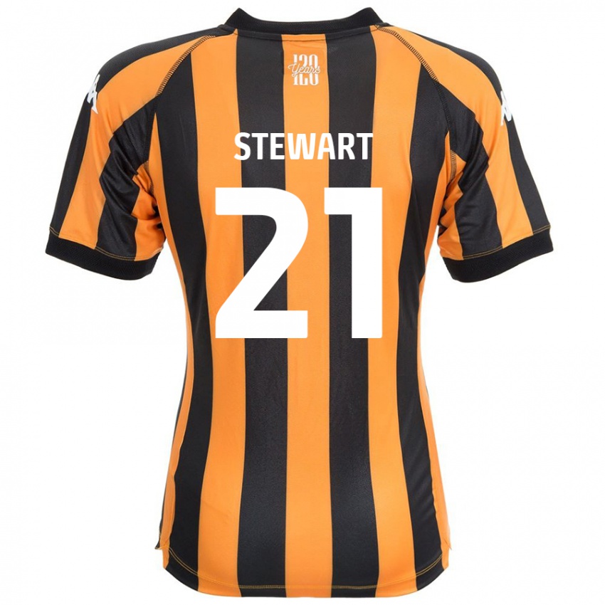 Niño Camiseta Alice Stewart #21 Negro Ámbar 1ª Equipación 2024/25 La Camisa Perú