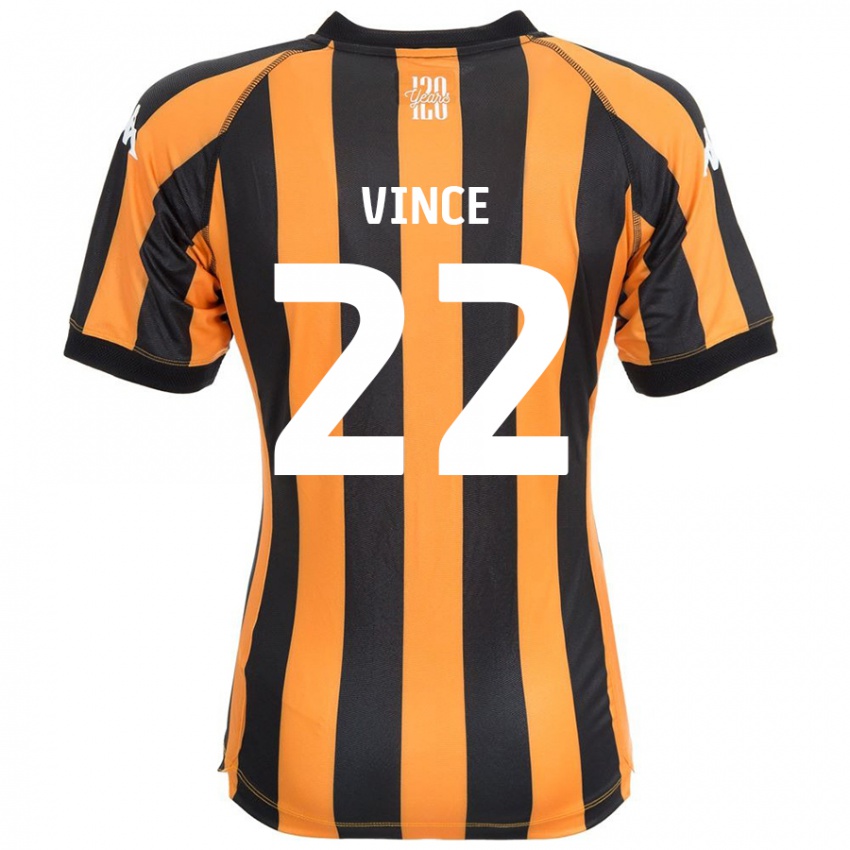 Niño Camiseta Anna Vince #22 Negro Ámbar 1ª Equipación 2024/25 La Camisa Perú