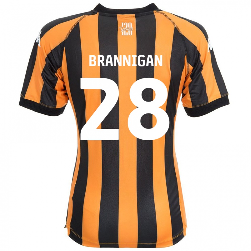 Niño Camiseta Aoife Brannigan #28 Negro Ámbar 1ª Equipación 2024/25 La Camisa Perú