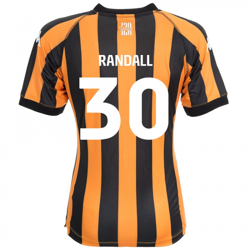 Niño Camiseta Jennifer Randall #30 Negro Ámbar 1ª Equipación 2024/25 La Camisa Perú