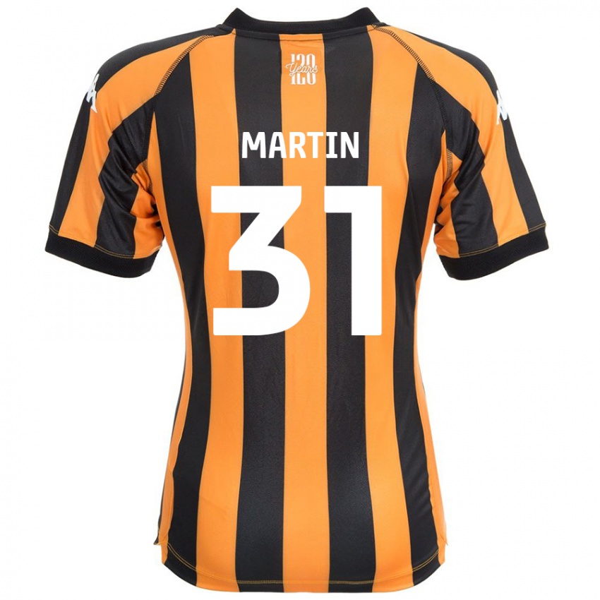 Niño Camiseta Faith Martin #31 Negro Ámbar 1ª Equipación 2024/25 La Camisa Perú