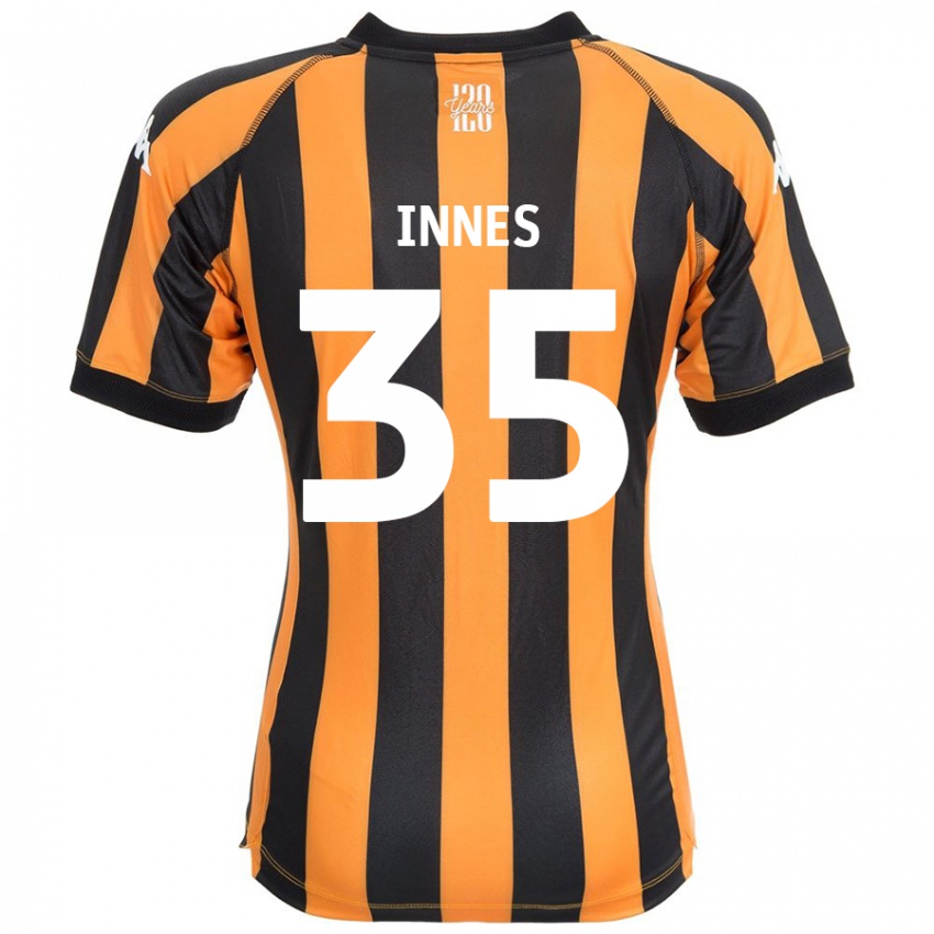 Niño Camiseta Emma Innes #35 Negro Ámbar 1ª Equipación 2024/25 La Camisa Perú