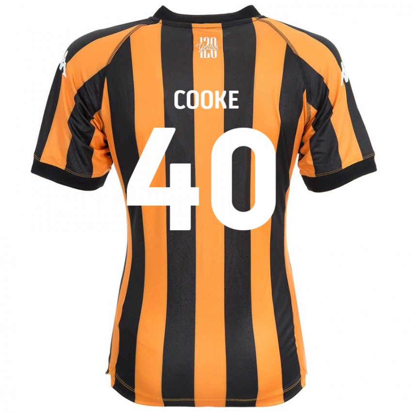 Niño Camiseta Megan Cooke #40 Negro Ámbar 1ª Equipación 2024/25 La Camisa Perú