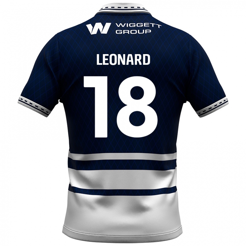 Niño Camiseta Ryan Leonard #18 Azul Marino Blanco 1ª Equipación 2024/25 La Camisa Perú