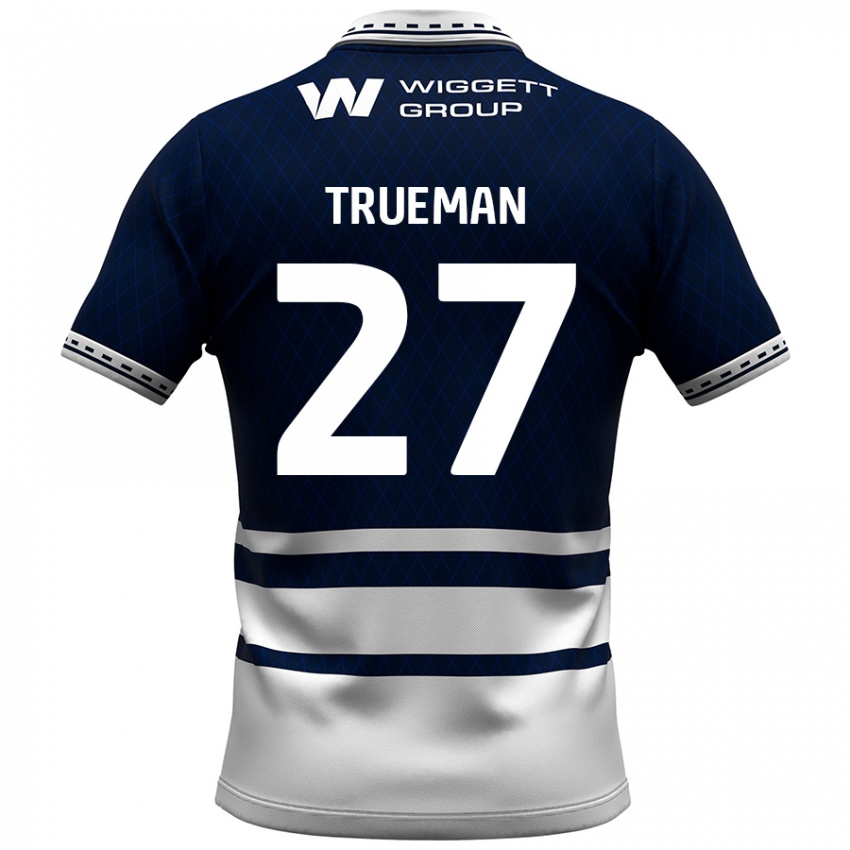 Niño Camiseta Connal Trueman #27 Azul Marino Blanco 1ª Equipación 2024/25 La Camisa Perú