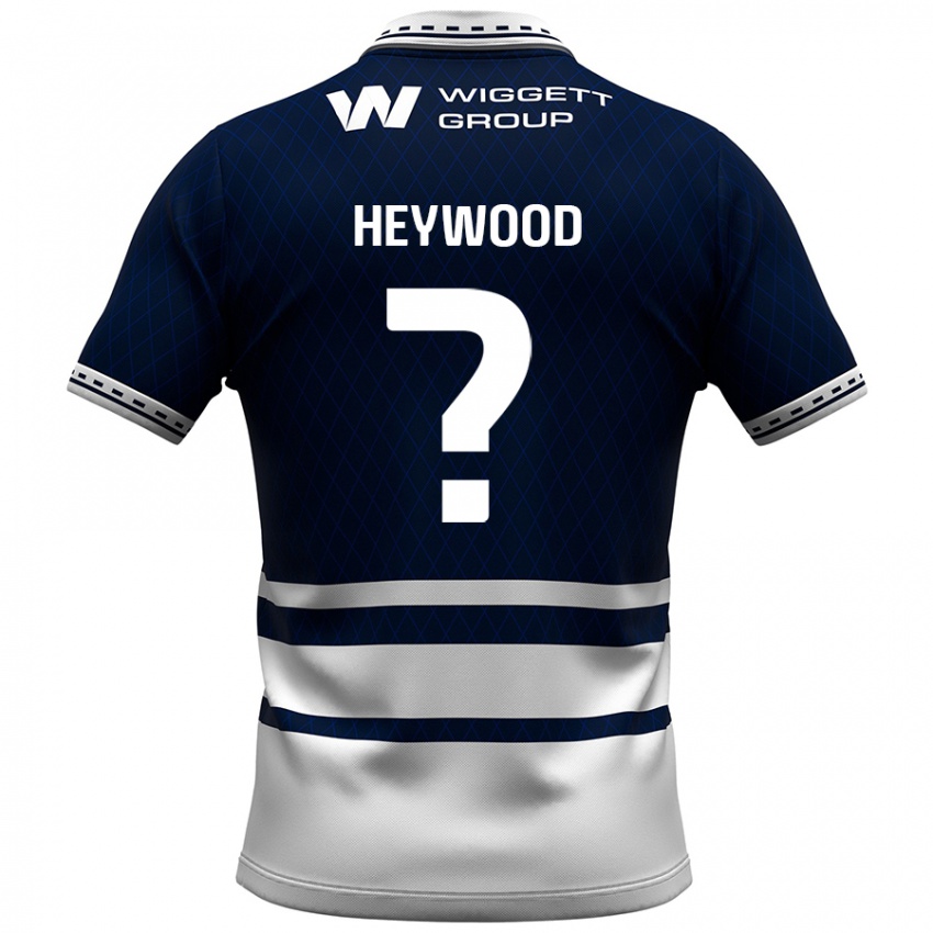 Niño Camiseta Kavalli Heywood #0 Azul Marino Blanco 1ª Equipación 2024/25 La Camisa Perú