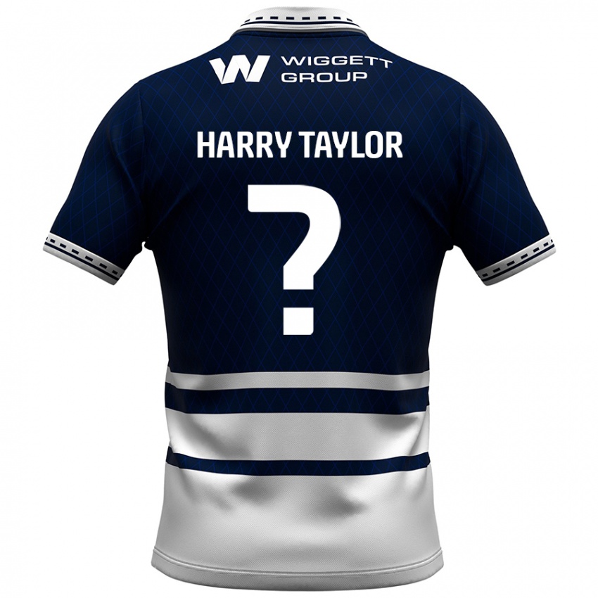 Niño Camiseta Harry Taylor #0 Azul Marino Blanco 1ª Equipación 2024/25 La Camisa Perú