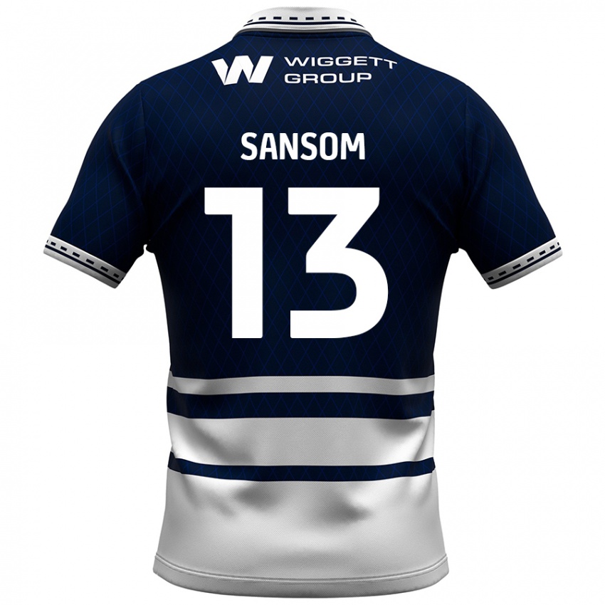 Niño Camiseta Chloe Sansom #13 Azul Marino Blanco 1ª Equipación 2024/25 La Camisa Perú