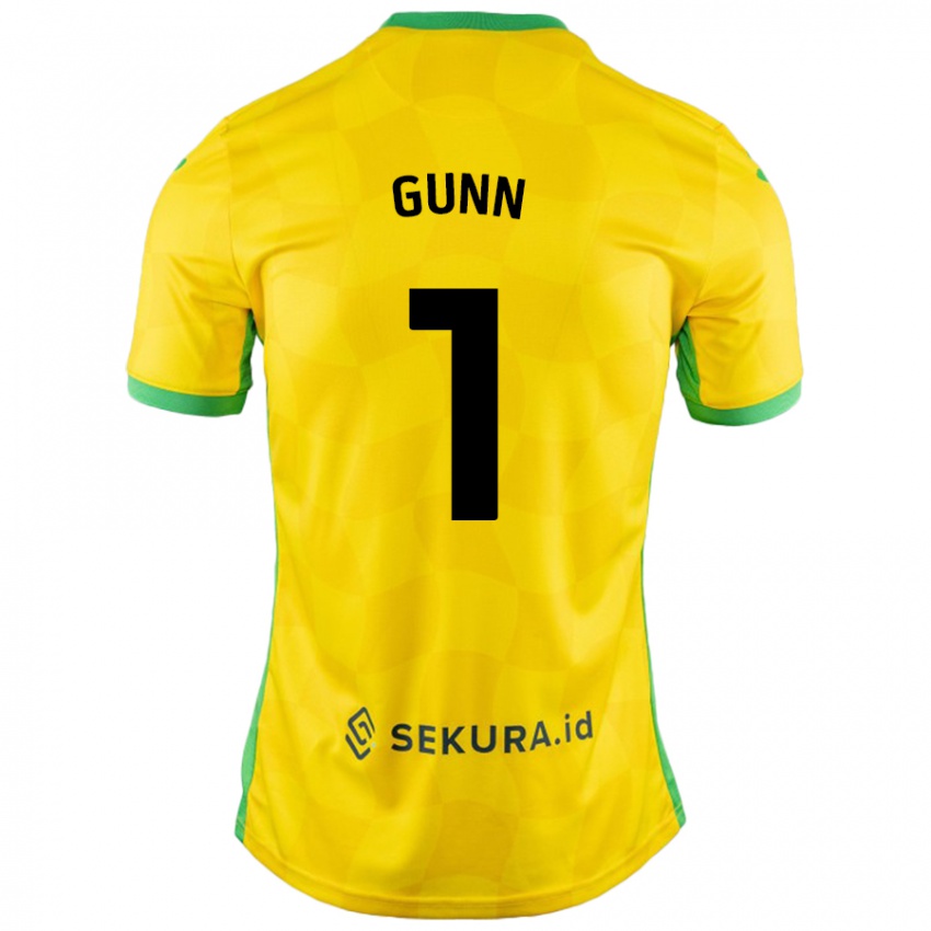 Niño Camiseta Angus Gunn #1 Amarillo Verde 1ª Equipación 2024/25 La Camisa Perú