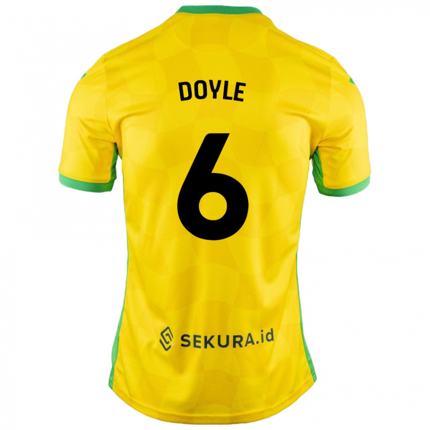 Niño Camiseta Callum Doyle #6 Amarillo Verde 1ª Equipación 2024/25 La Camisa Perú