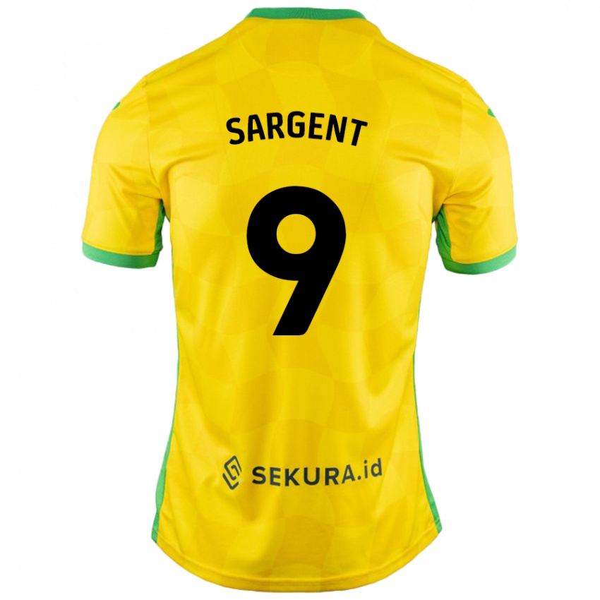 Niño Camiseta Josh Sargent #9 Amarillo Verde 1ª Equipación 2024/25 La Camisa Perú